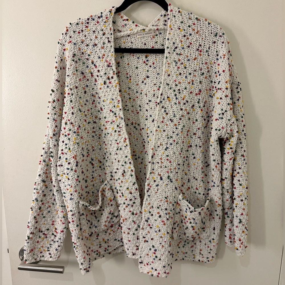 Cozy confetti cardigan